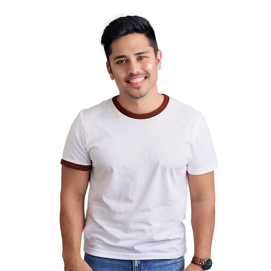 White T-shirt Basic Png 56