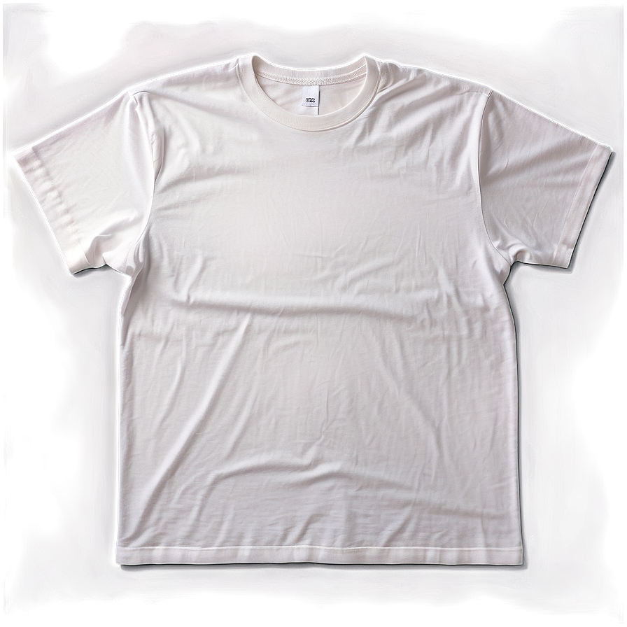 White T-shirt Flat Lay Mockup Png Ddi