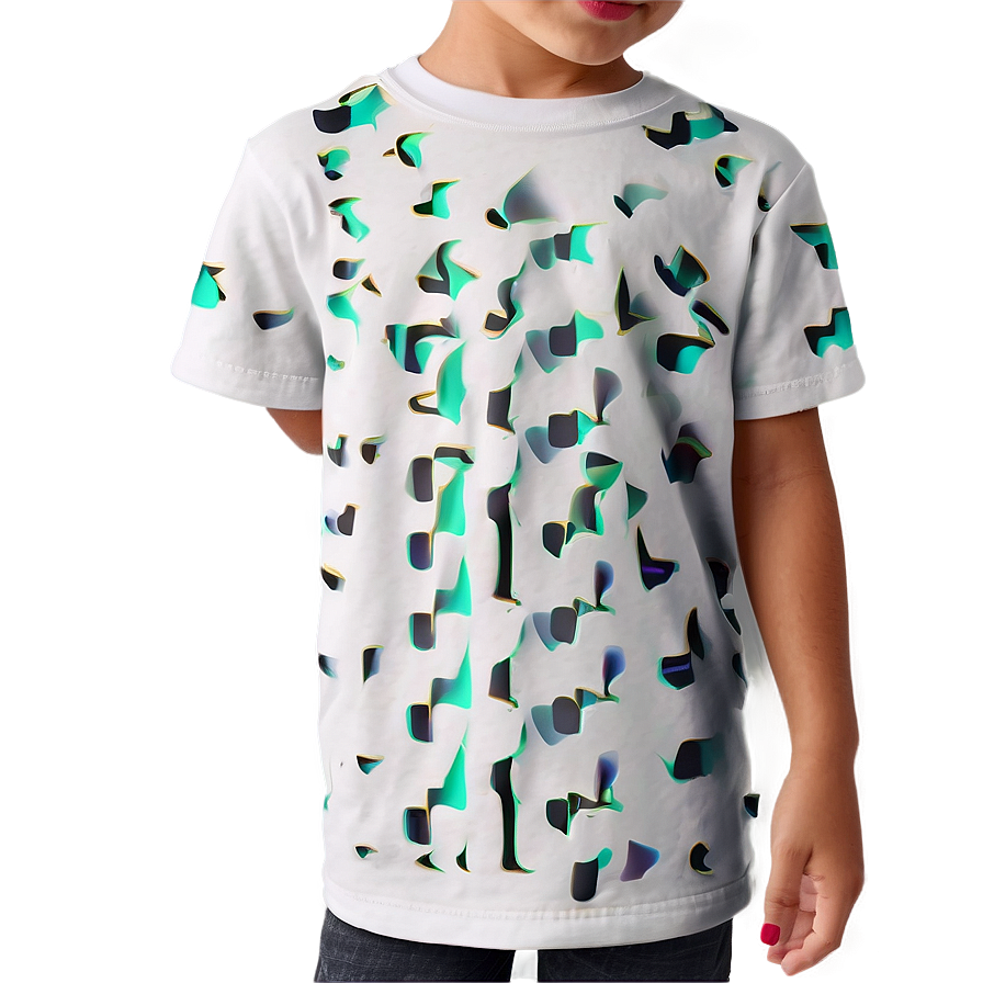 White T-shirt For Kids Png Ynn31