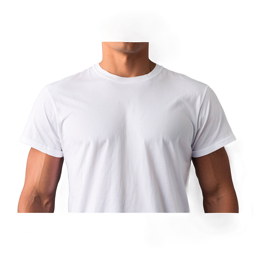 White T-shirt Front View Png Eka11