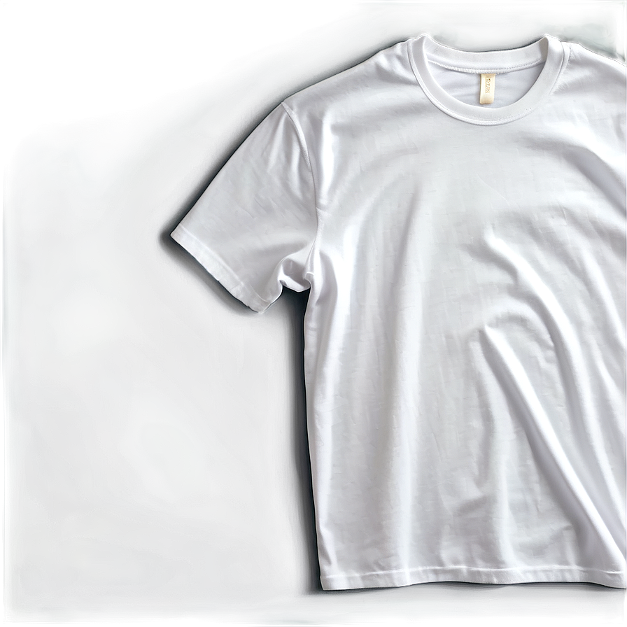 White T-shirt Mockup For Printing Png 06132024