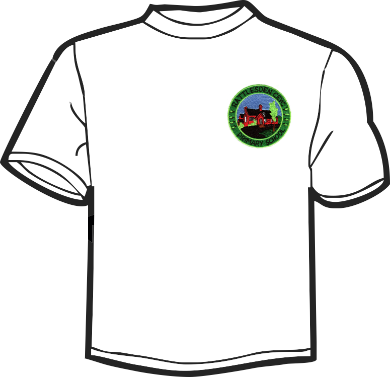 White T Shirt Templatewith Logo