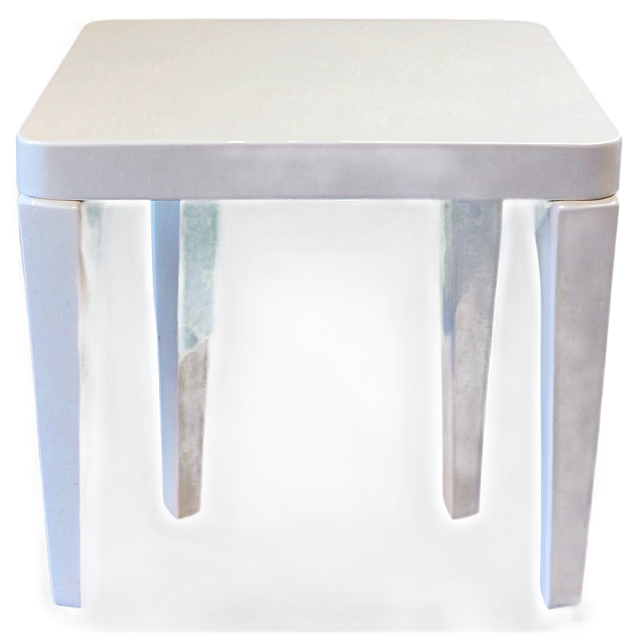 White Table Front View Png Imi60