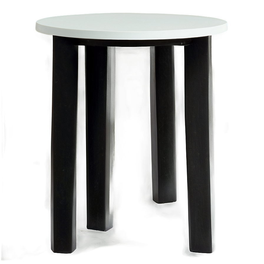 White Table With Black Legs Png 21