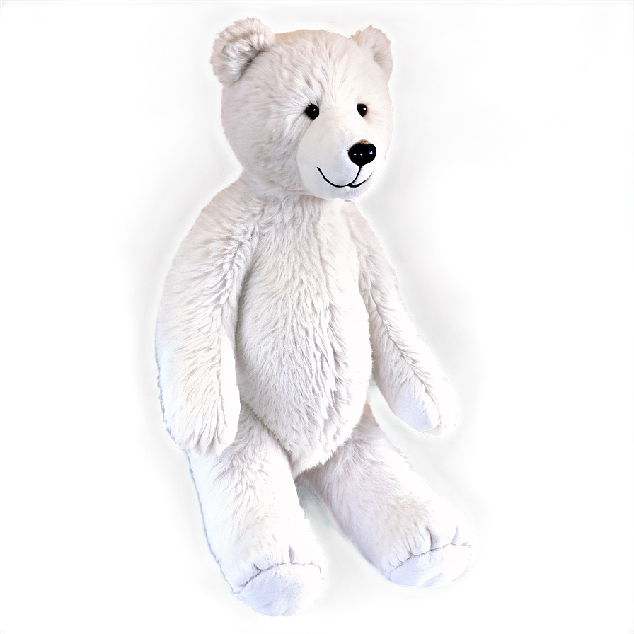 White Teddy Bear PNG 60 PNG with transparent background