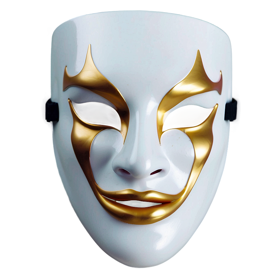 White Theater Mask Png Suj