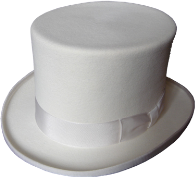 White Top Hat Isolated