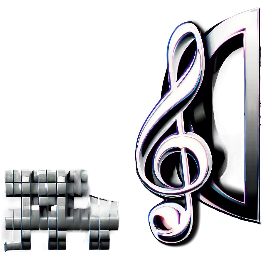 White Treble Clef Music Note Png Pdv