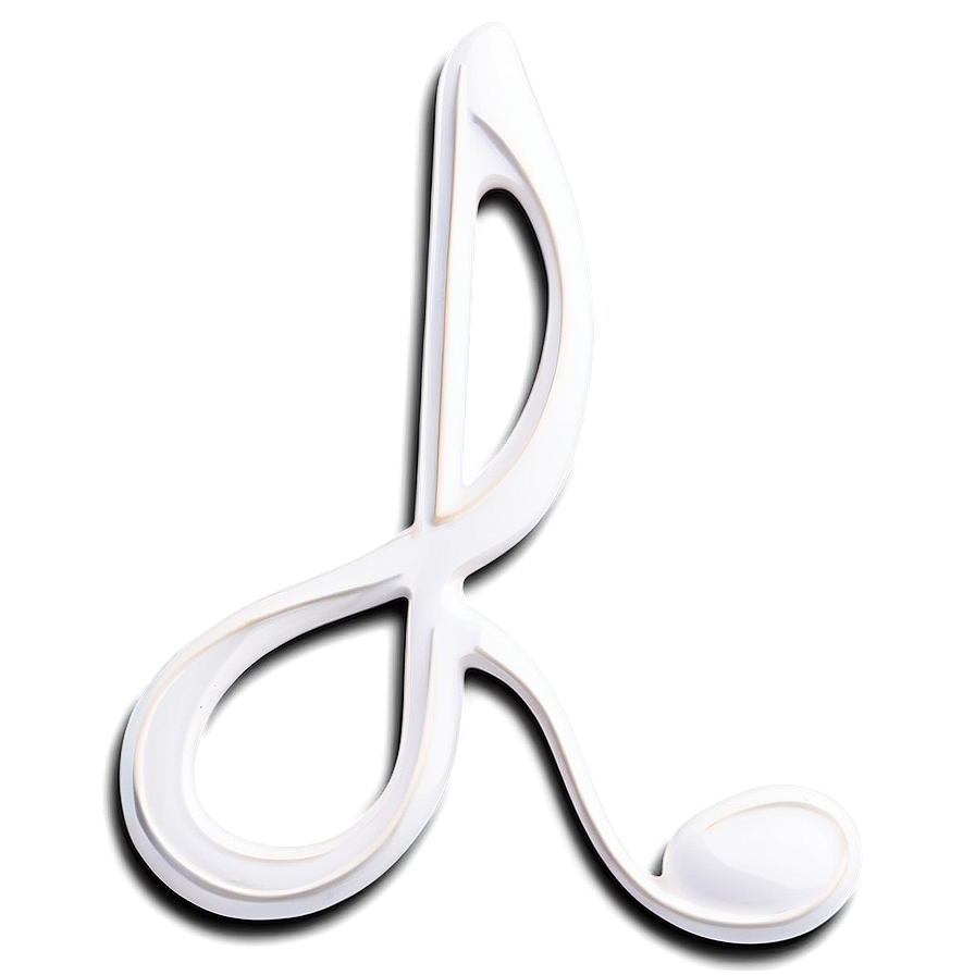 White Treble Clef Music Notes Png Wte77