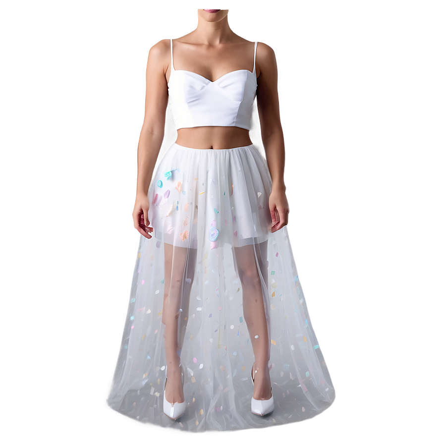 White Tulle Dress Fantasy Png 65