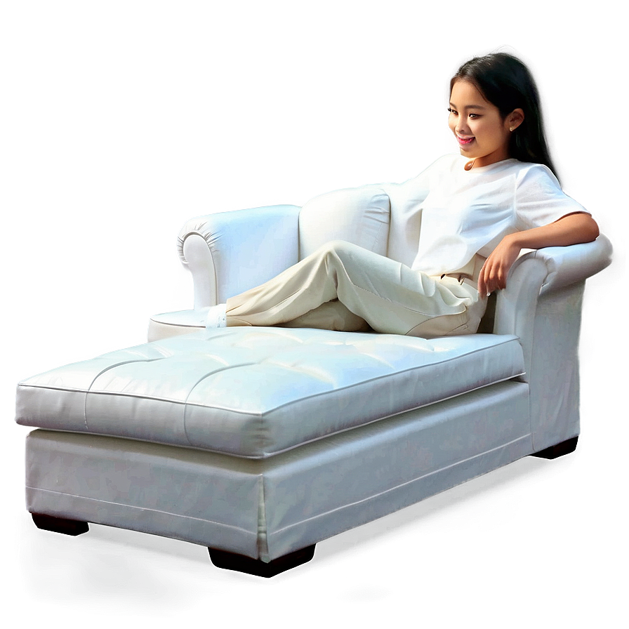 White Two-seater Couch Png Dej12