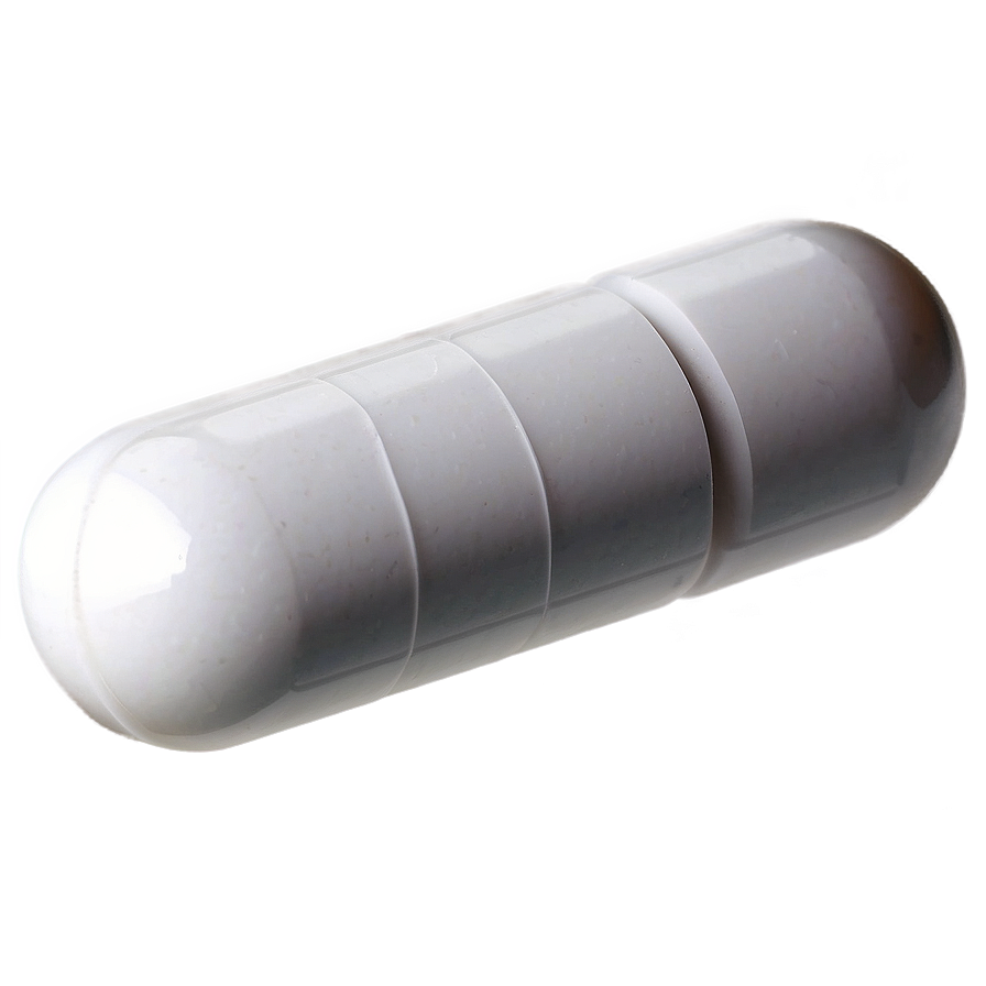 White Vitamin Capsule Png 25