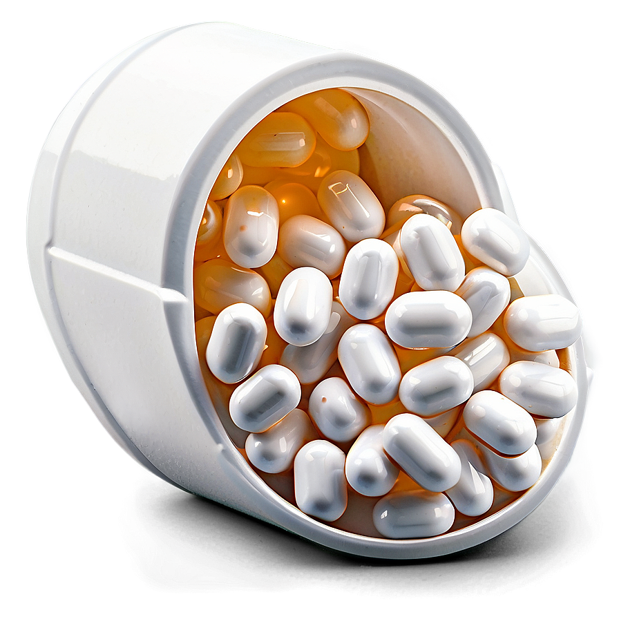 White Vitamin Capsule Png Shy