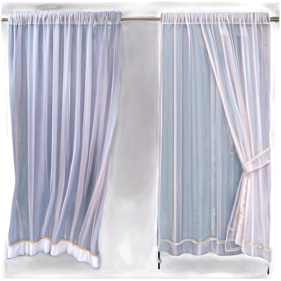 White Voile Curtains Png 55