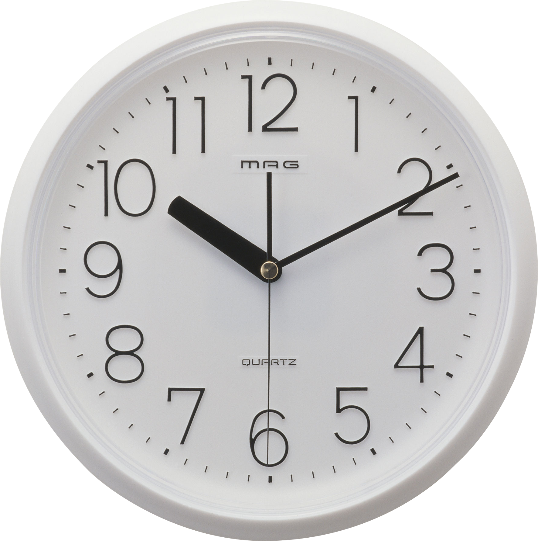 White Wall Clock Quartz