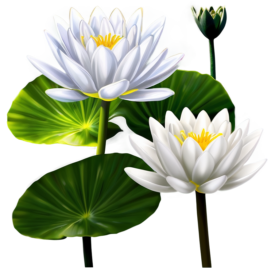 White Water Lily Png 06112024