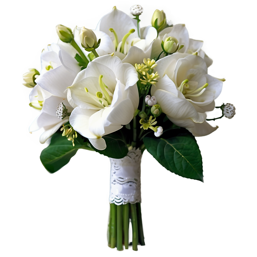 White Wedding Bouquets Png Rka20