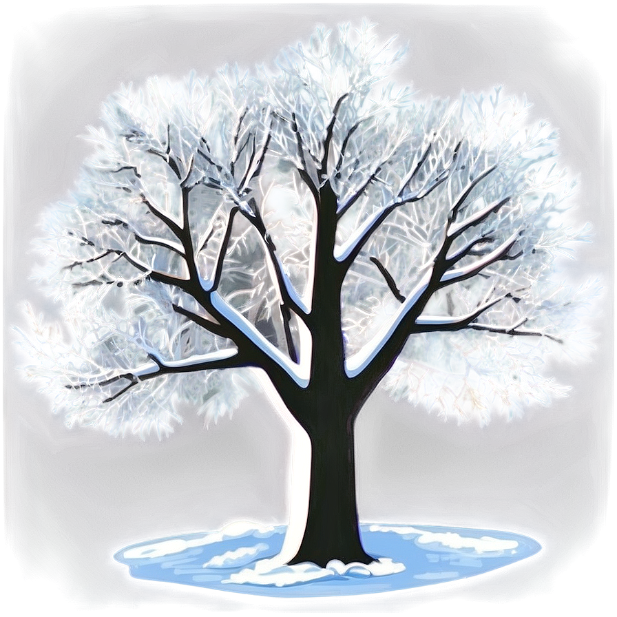 White Winter Trees Png Yfq