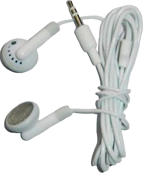 White Wired Earbudswith3.5mm Plug