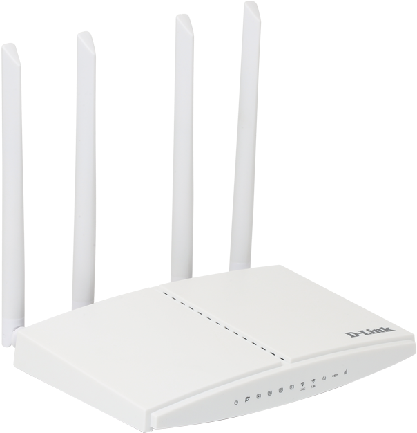 White Wireless Routerwith Antennas