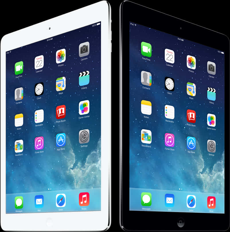 Whiteand Blacki Pads Sideby Side PNG with transparent background