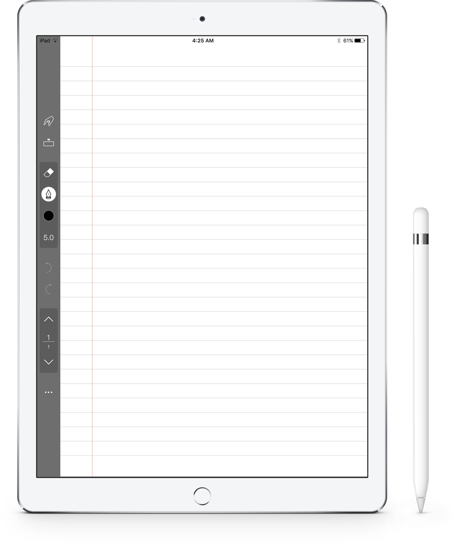 Whitei Padwith Apple Penciland Notetaking App