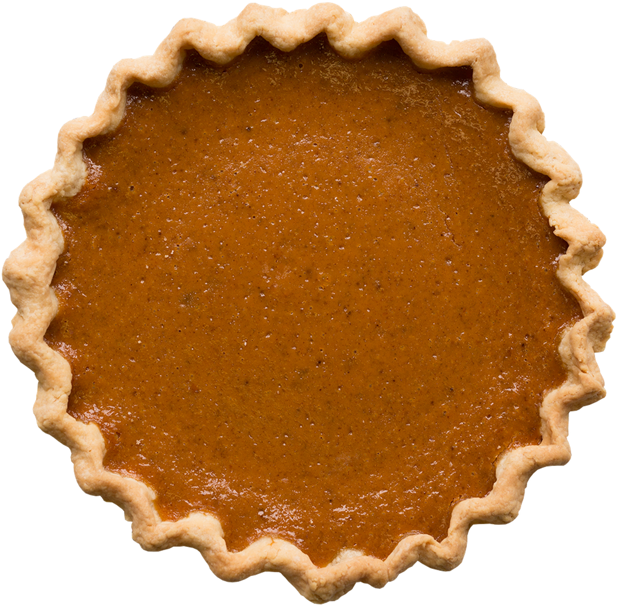 Whole Pumpkin Pie Top View