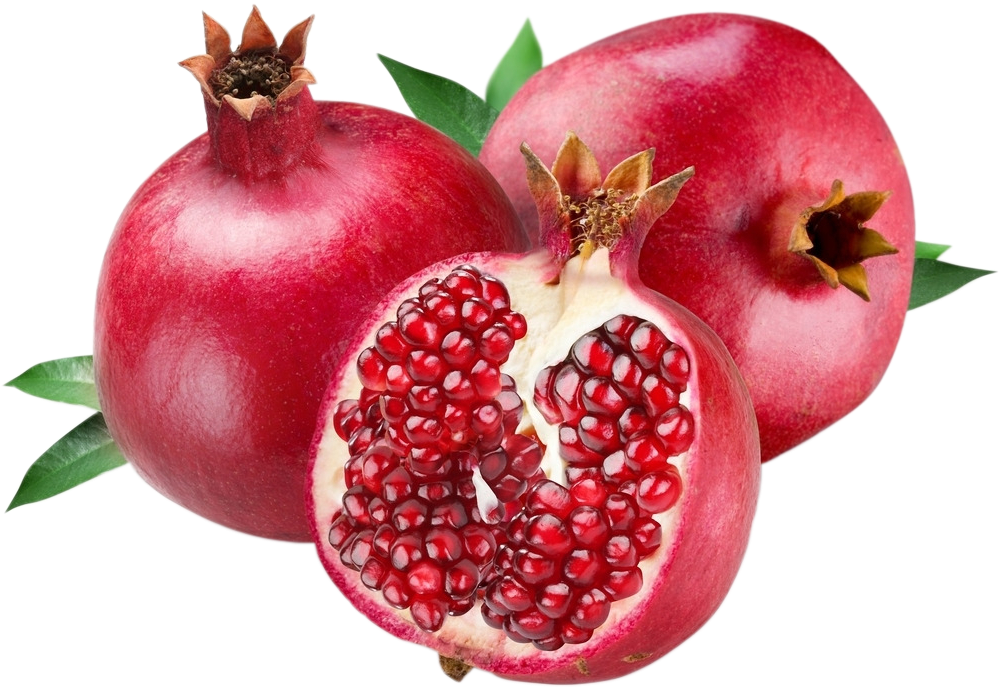 Wholeand Half Pomegranate