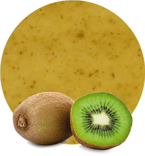 Wholeand Halved Kiwi Fruit