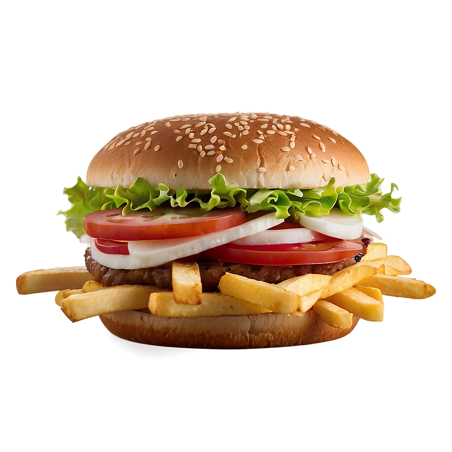 Whopper With Fries Png Xpn