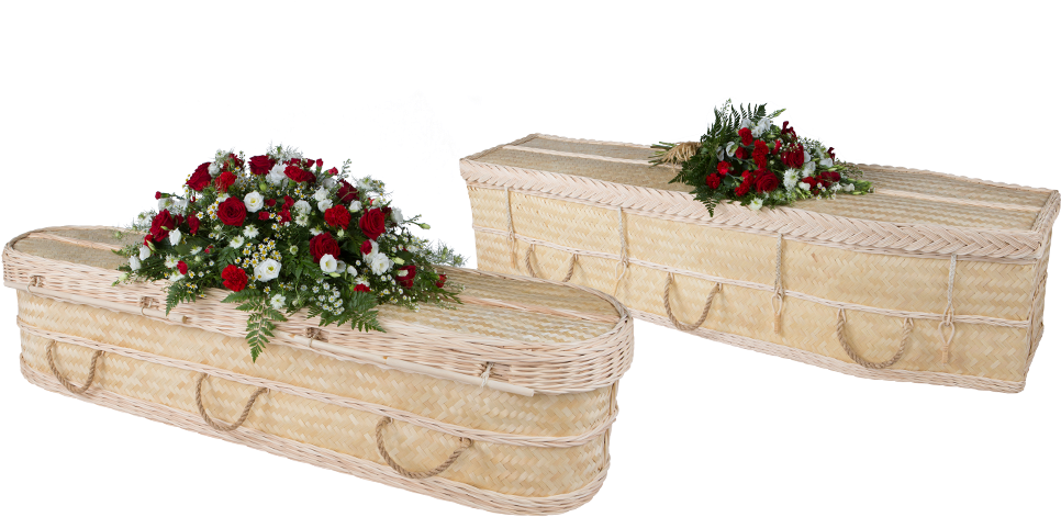 Flowers On A Coffin PNG with transparent background