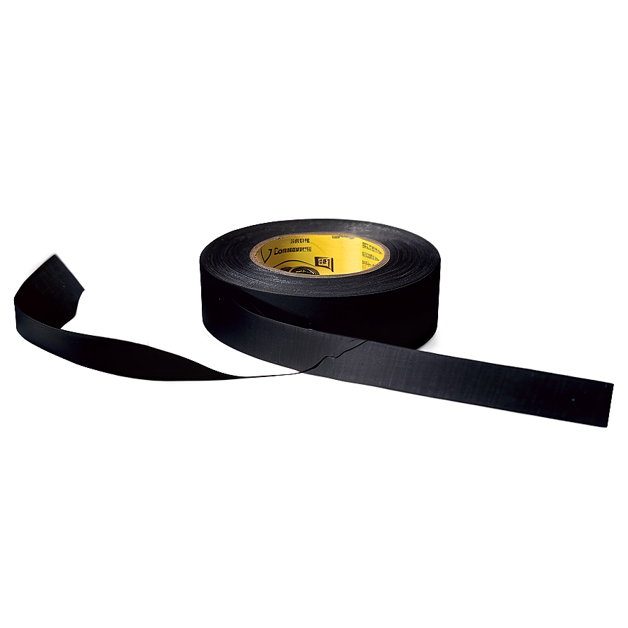 Wide Black Tape Png 06272024