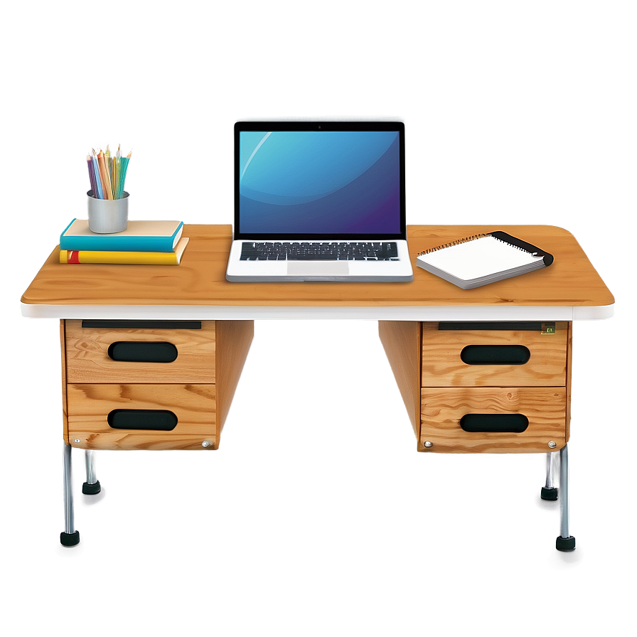 Wide Workspace Student Desk Png 06212024