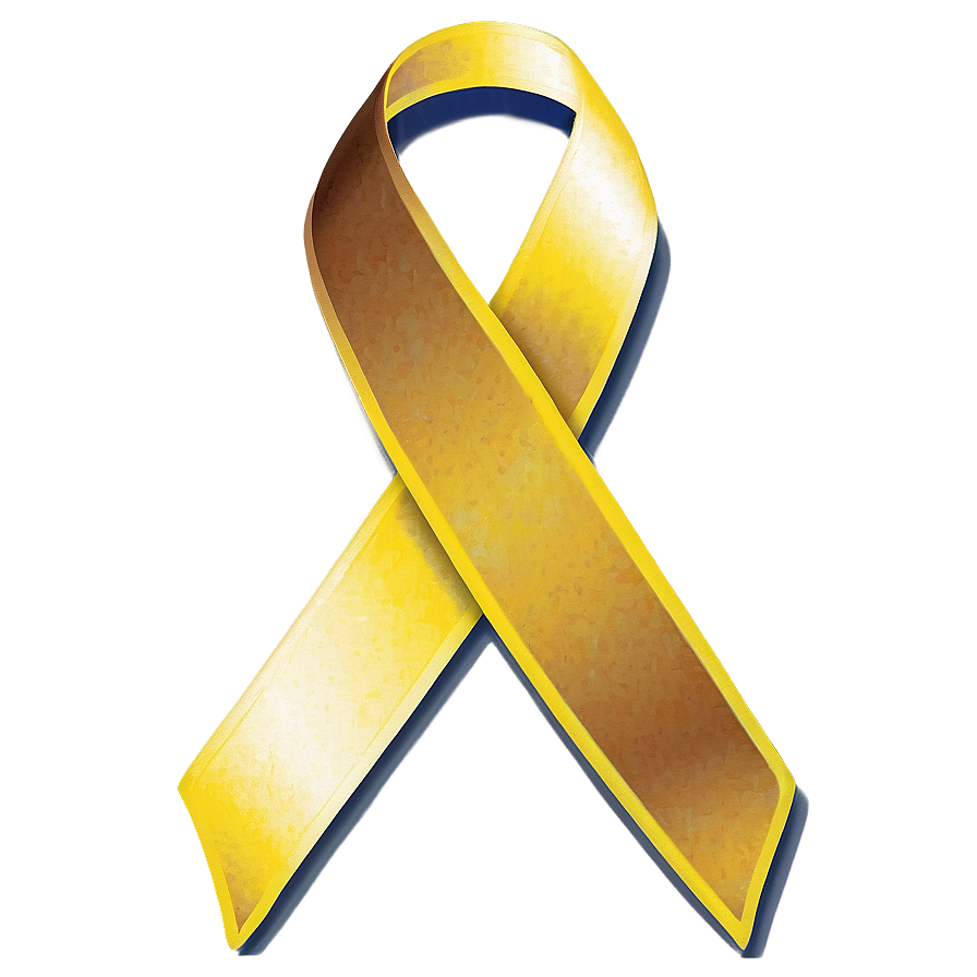 Wide Yellow Ribbon Png Qra24