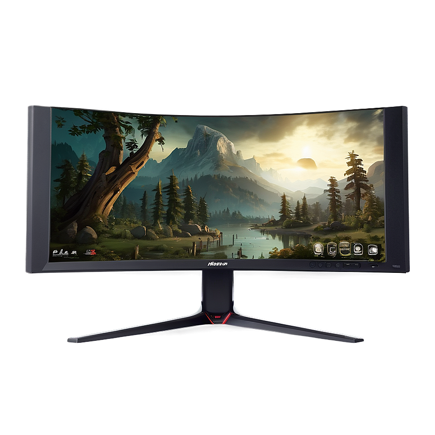 Widescreen Gaming Monitor PNG hnl PNG image with a transparent background, free high-resolution download