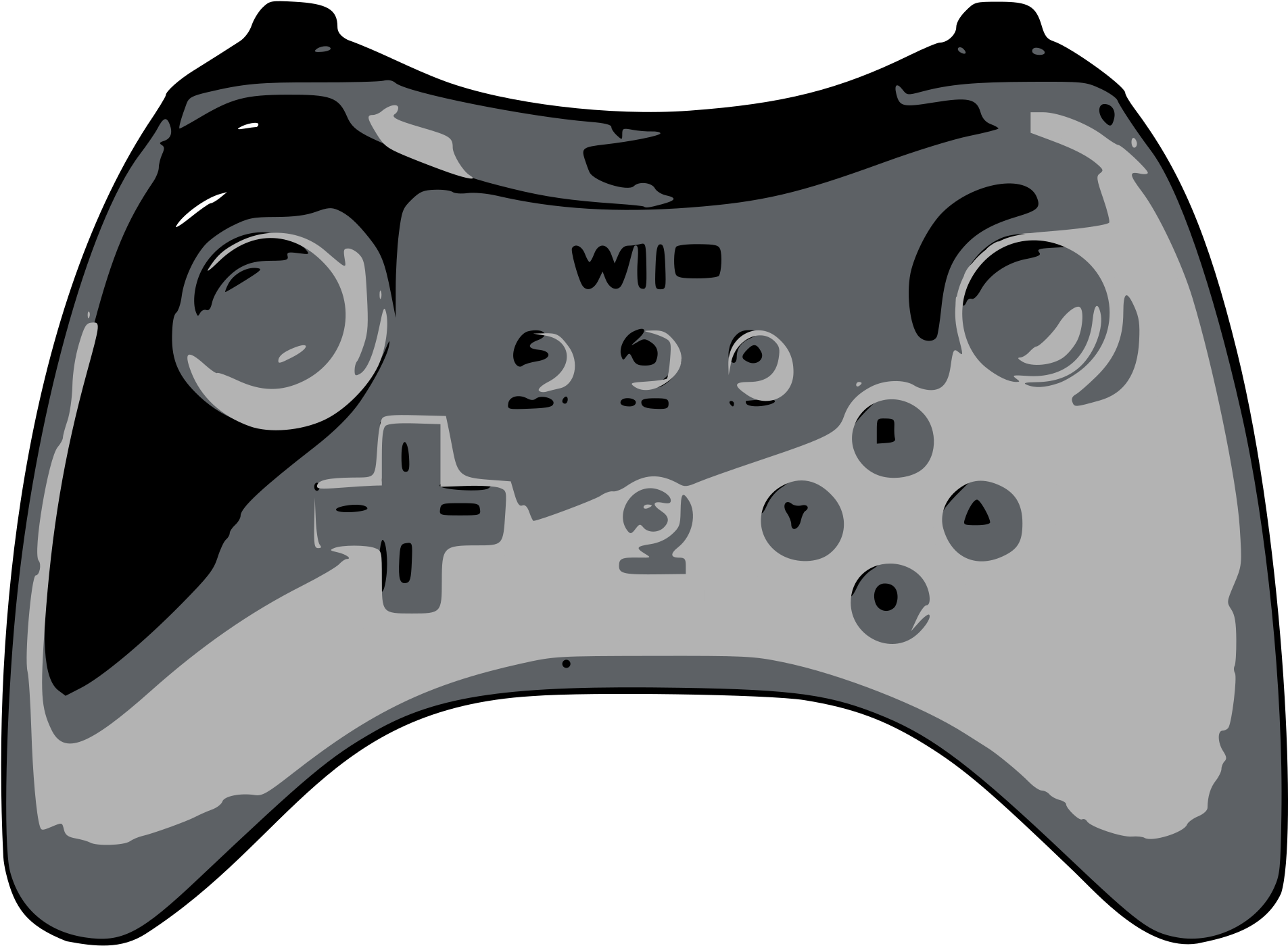 Wii U Pro Controller Silhouette