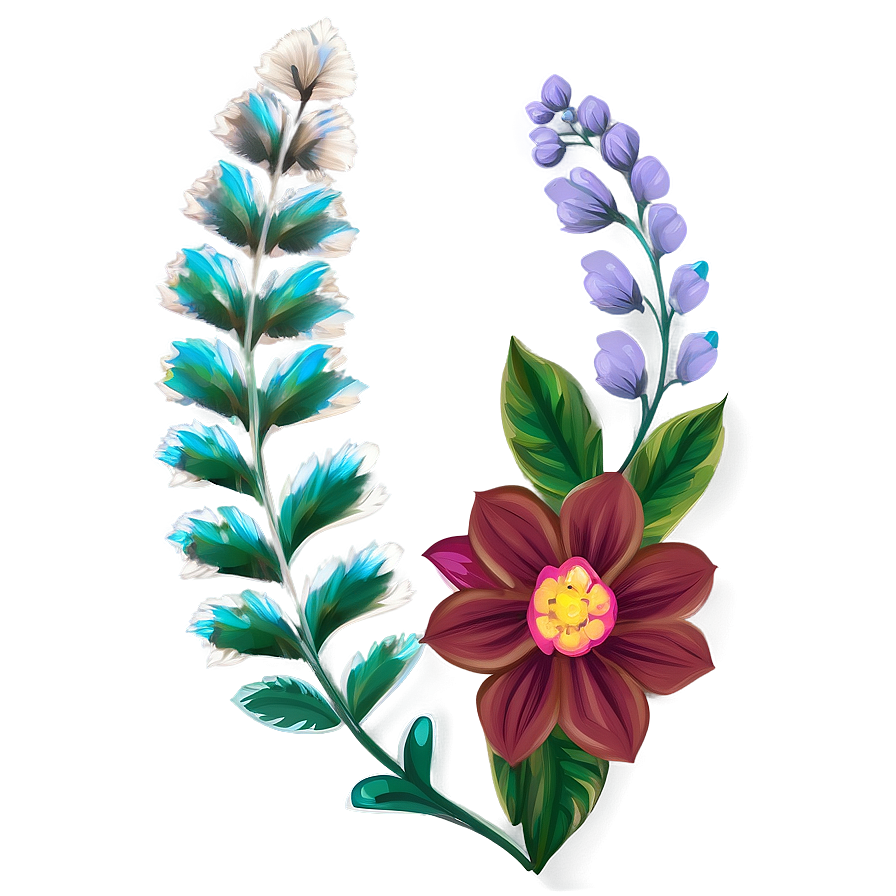 Wild Boho Flowers Png 06272024