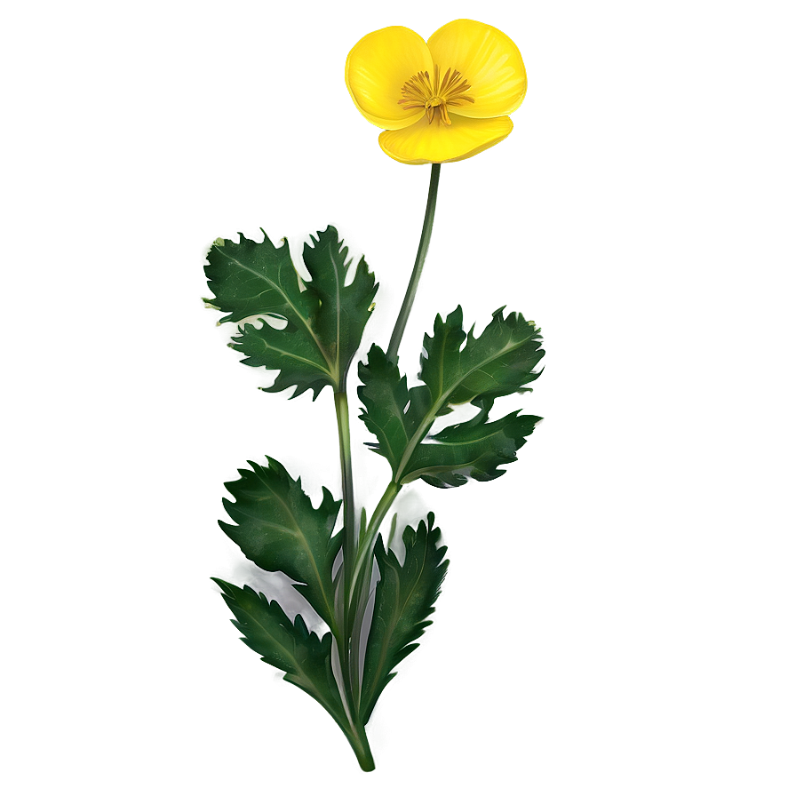 Wild Buttercup Illustration Png Ttd66