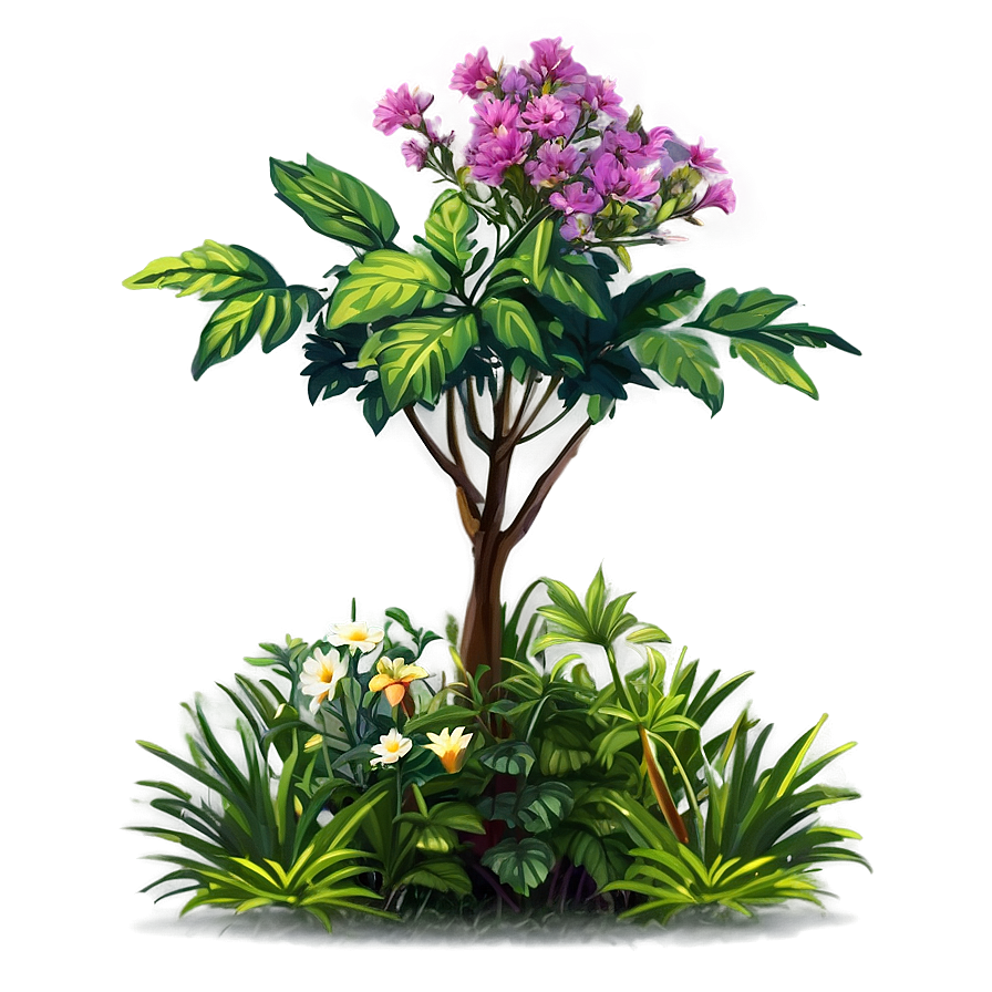 Wild Flower Bush Png Uch