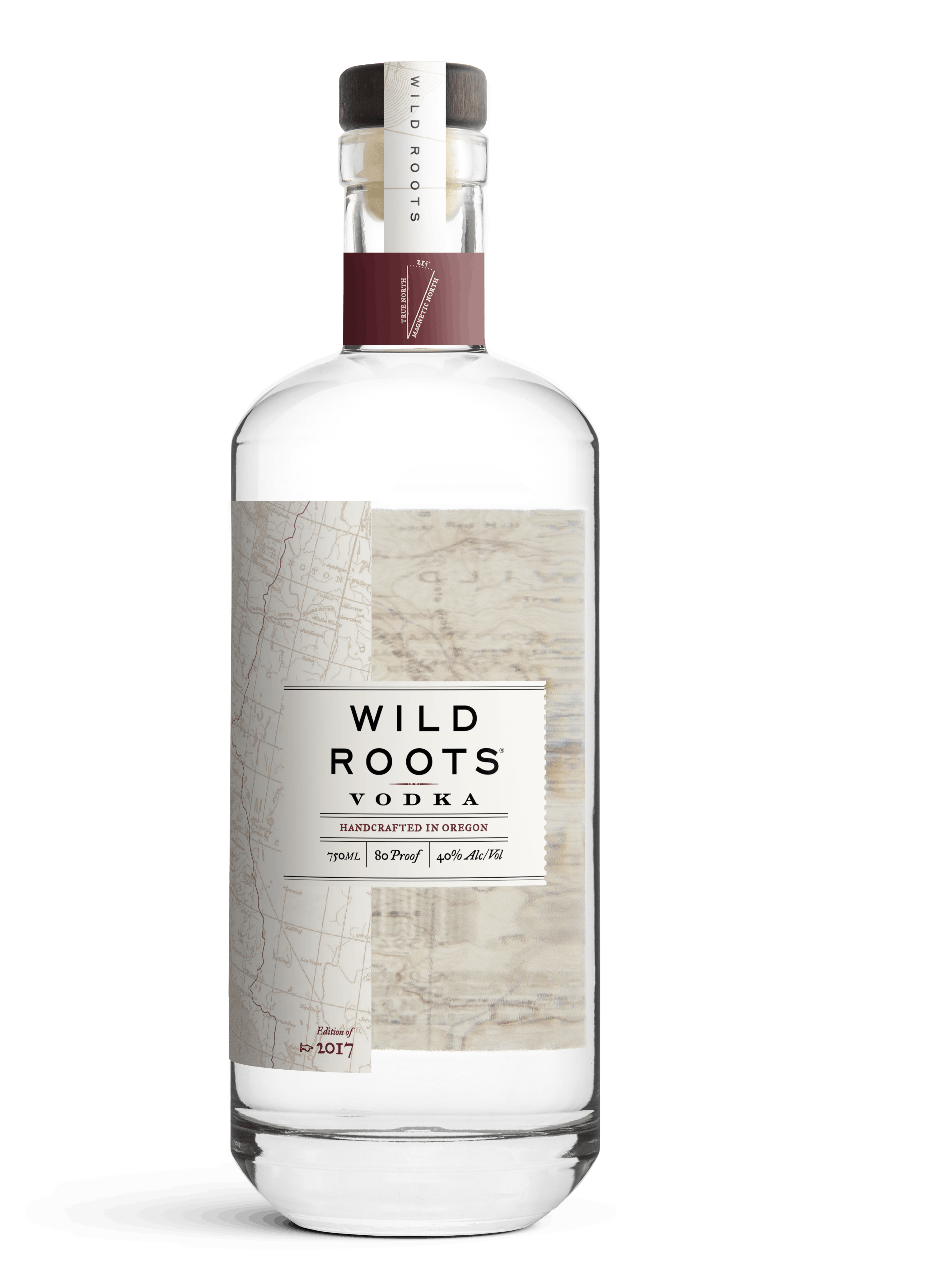 Wild Roots Vodka Bottle - Wild Roots Vodka, HD Png Download PNG image with a transparent background, free high-resolution download