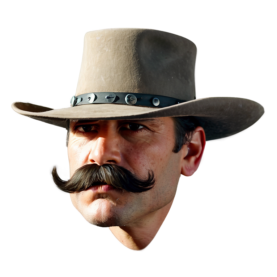 Wild West Mustache Png 05042024