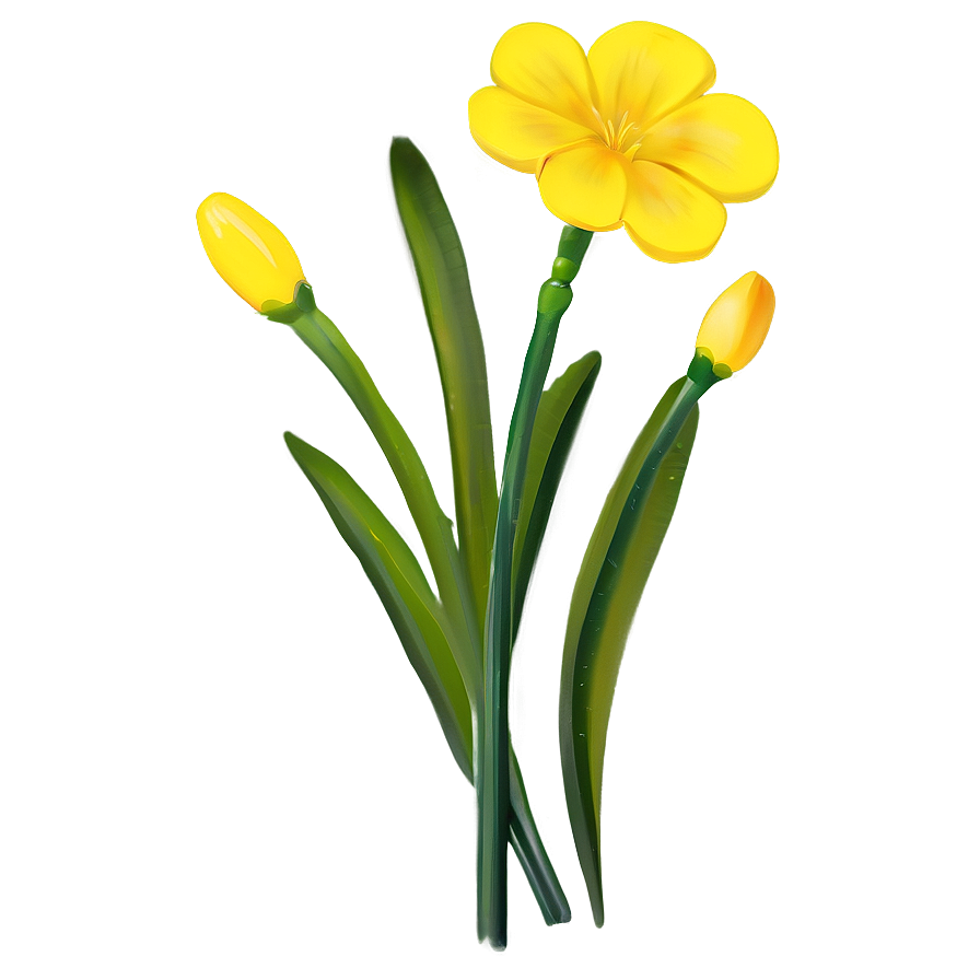 Wild Yellow Flowers Png Cut16