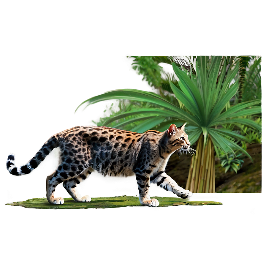 Wildcat In Jungle Scene Png Tbt