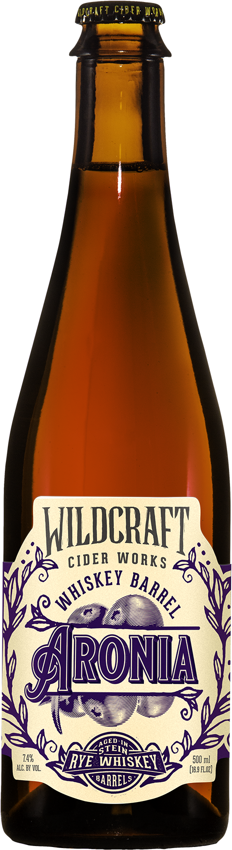 Wildcraft Cider Whiskey Barrel Aronia Bottle