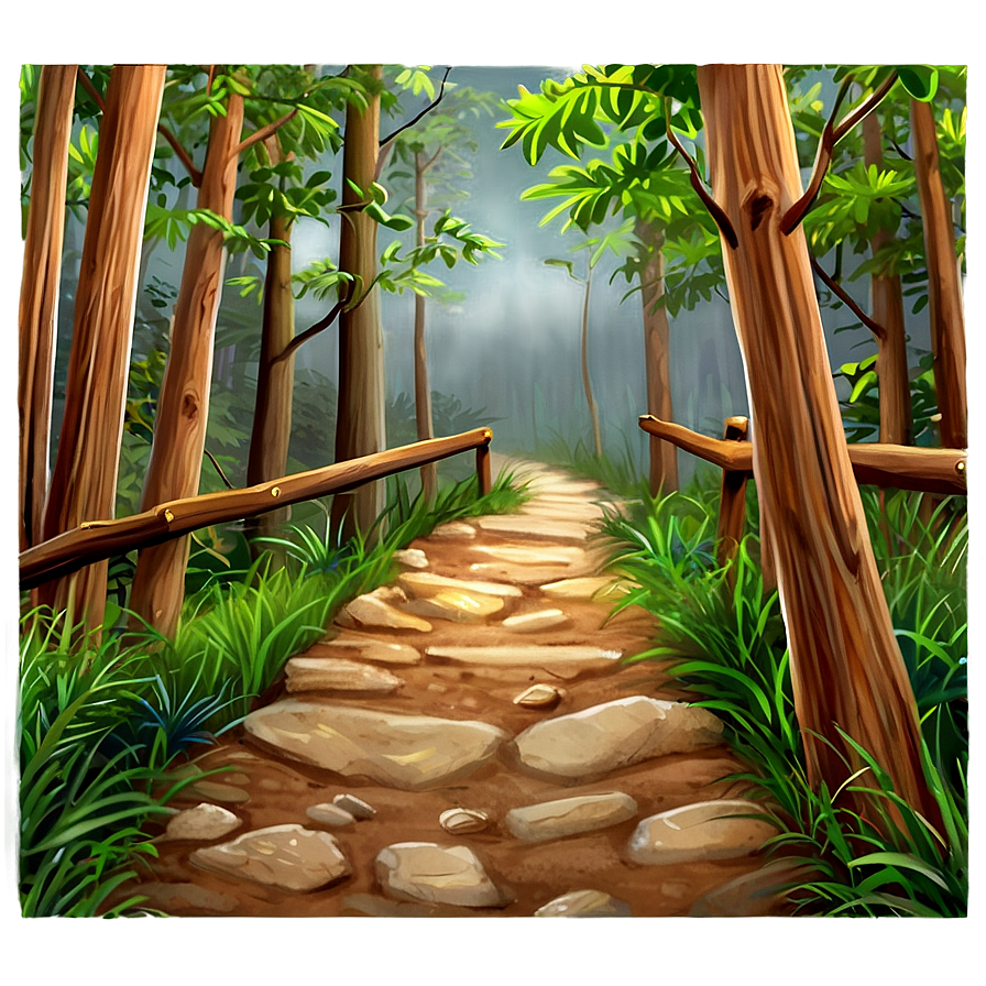 Wilderness Hike Path PNG 06202024 PNG with transparent background