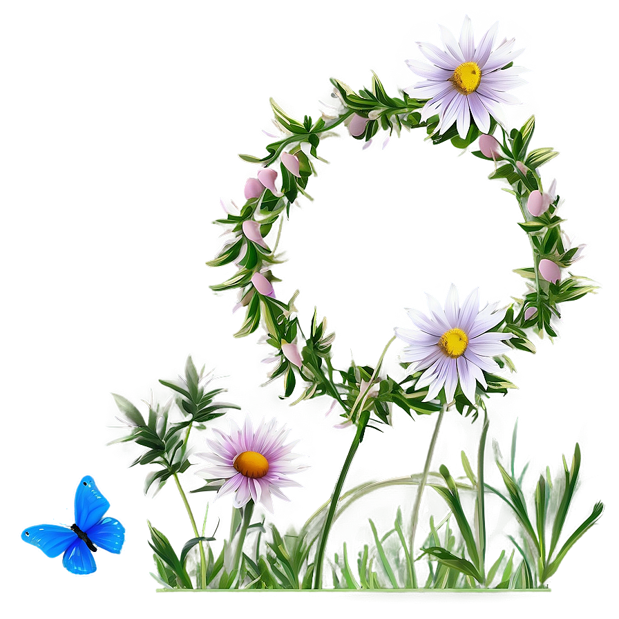 Wildflower Frame PNG 05252024 PNG with transparent background