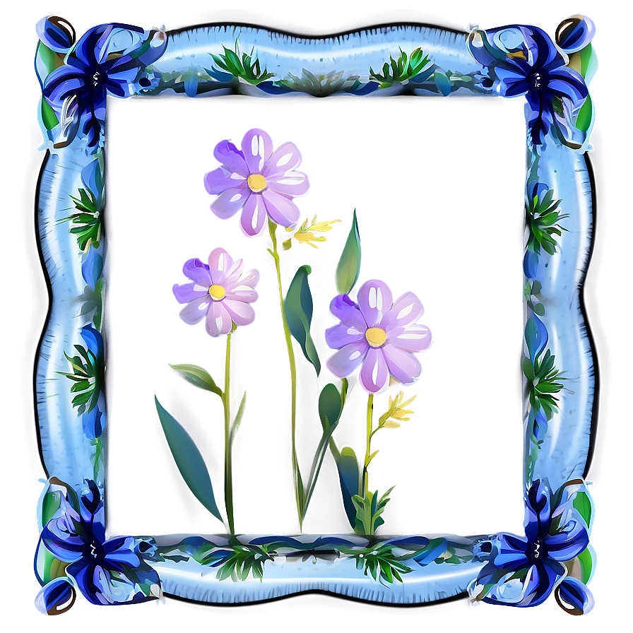 Wildflower Frame PNG 41 PNG with transparent background