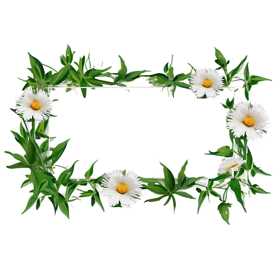 Wildflower Frame PNG 86 PNG with transparent background