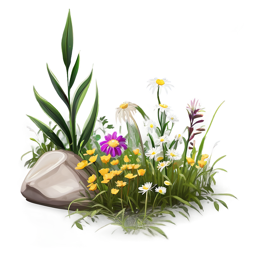 Wildflower Pathway Charm PNG 06202024 PNG with transparent background