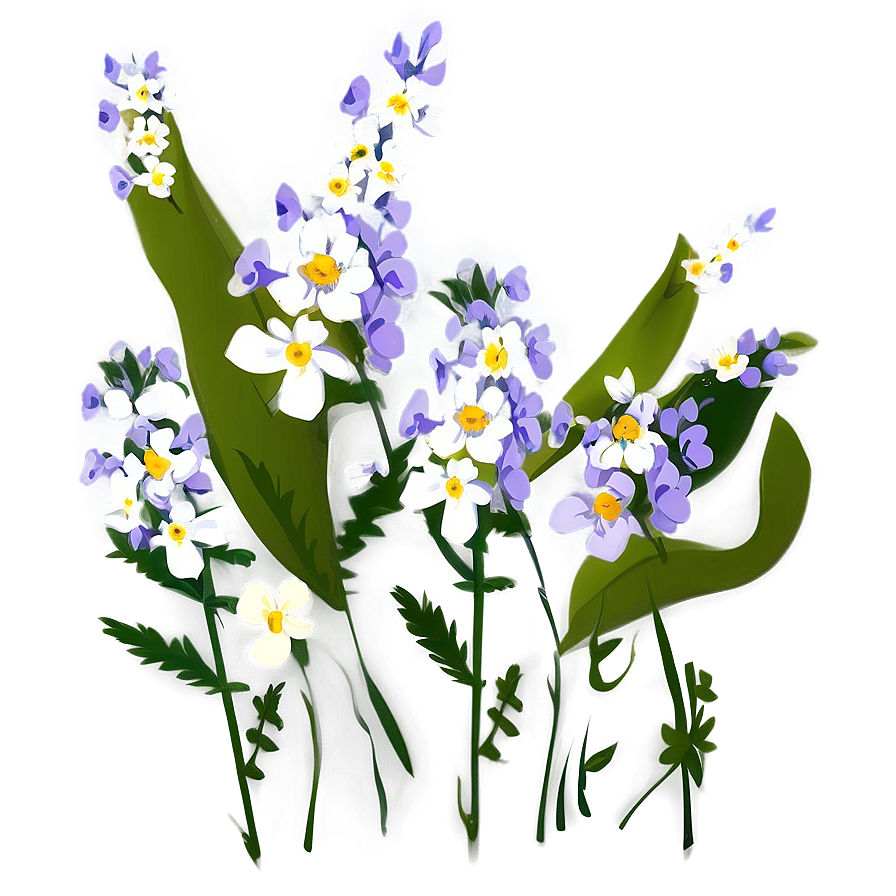 Wildflower Transparent Illustration PNG 05252024 PNG image with a transparent background, free high-resolution download